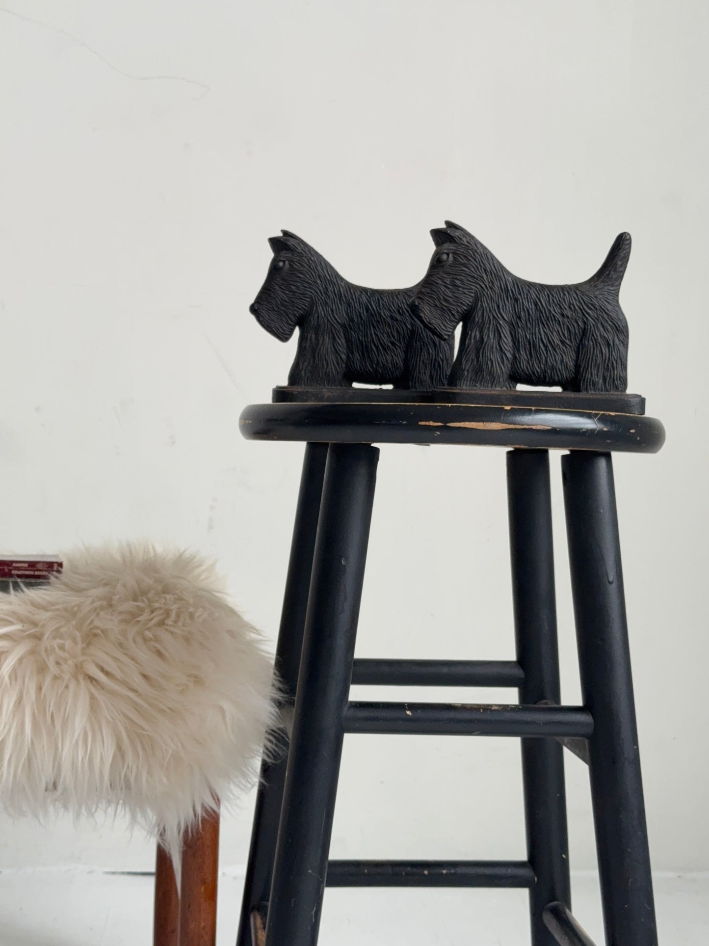 pair of cast iron scottie dog bookends