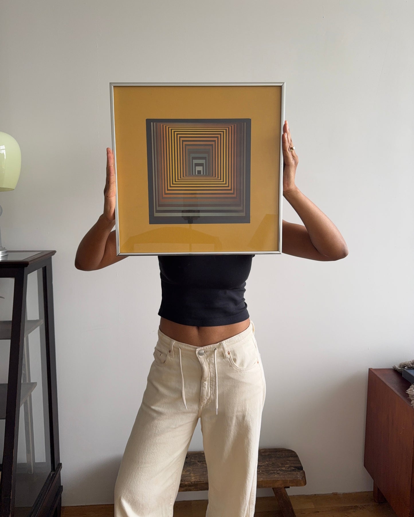 vintage op art print