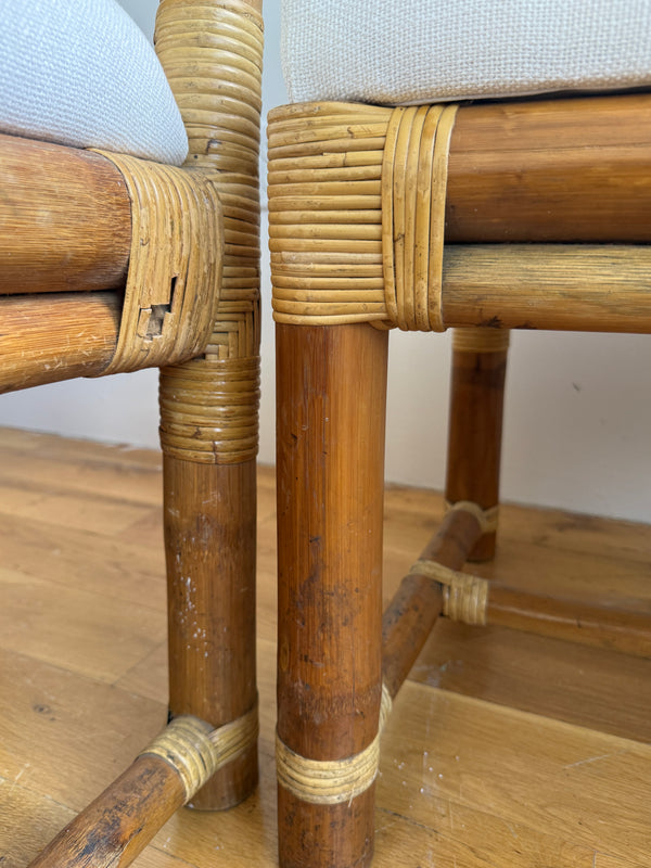 Vintage dining chairs, side view