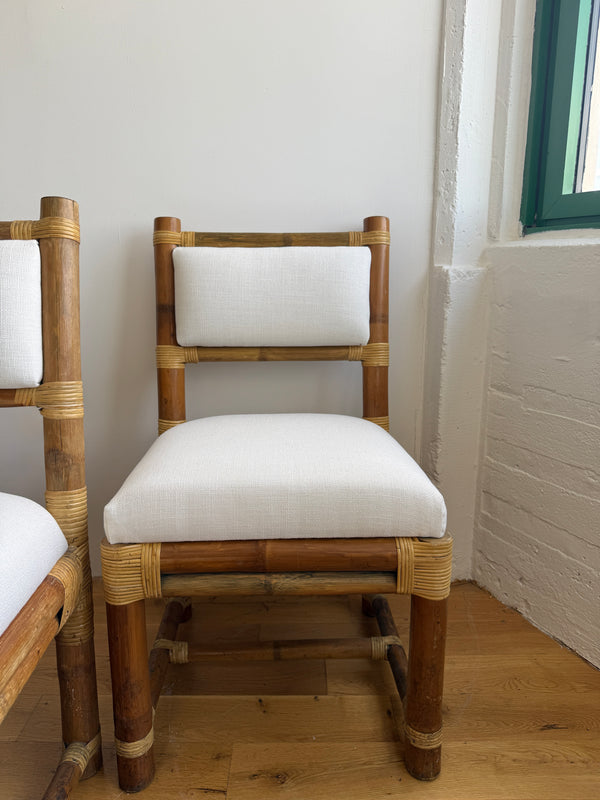 Vintage dining chairs, front view