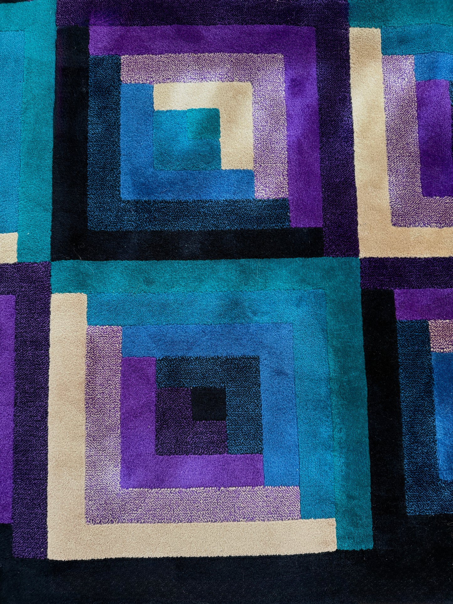 missoni wool rug, 1980s