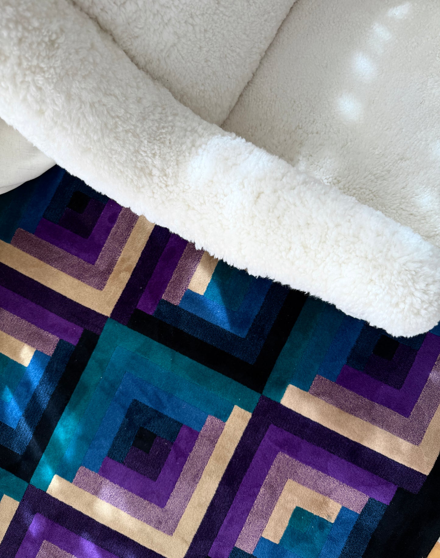 missoni wool rug, 1980s