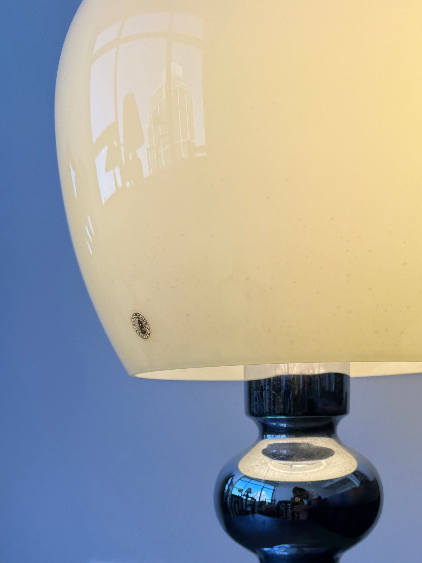 leuchte aro 488 chrome + glass table lamp