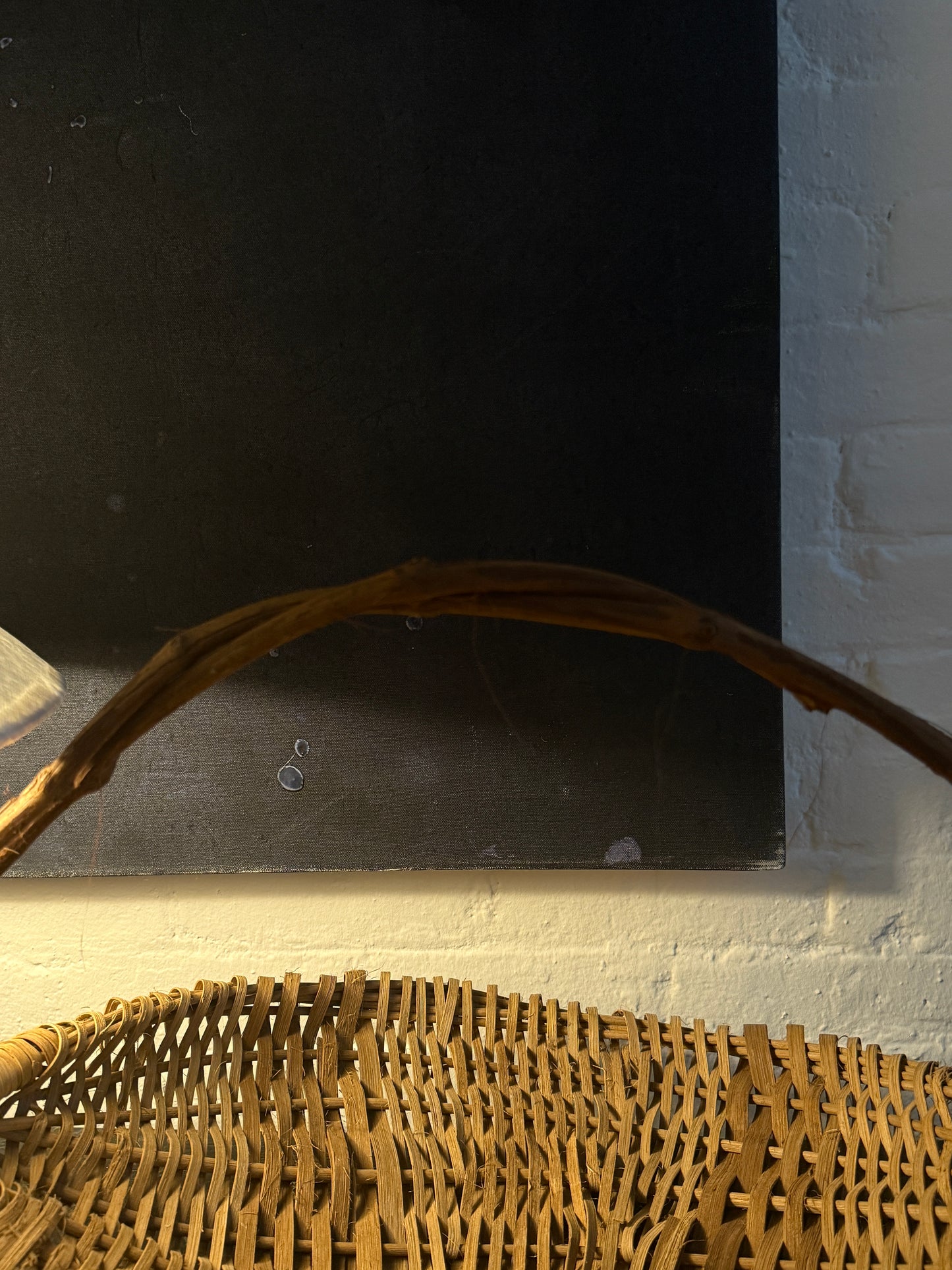 oversized handwoven handled basket