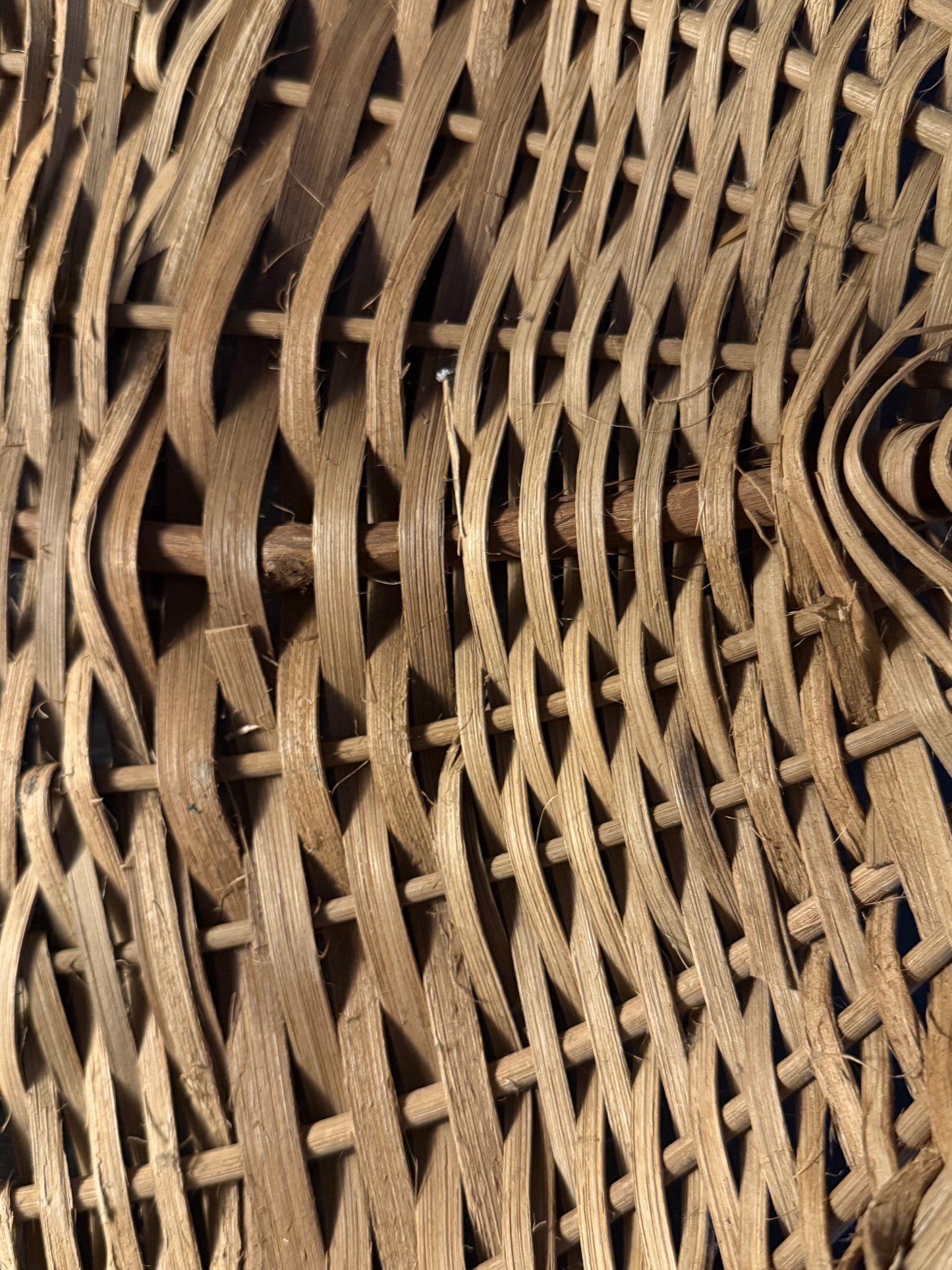 oversized handwoven handled basket