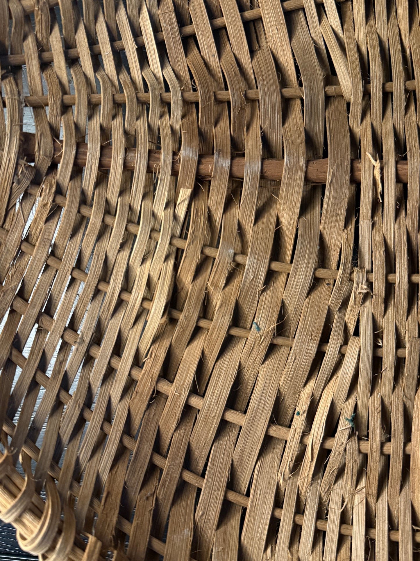 oversized handwoven handled basket