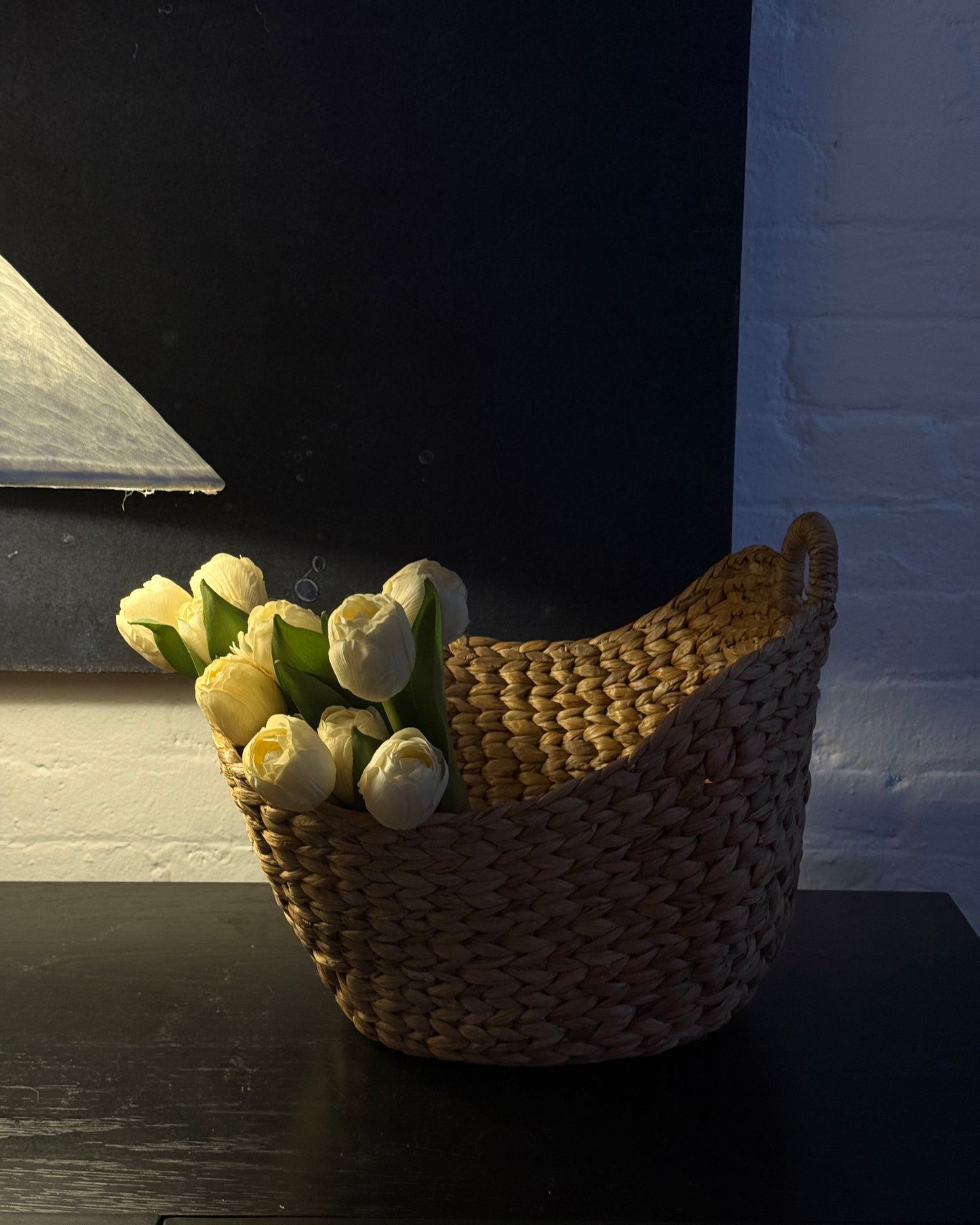 irregular form woven basket