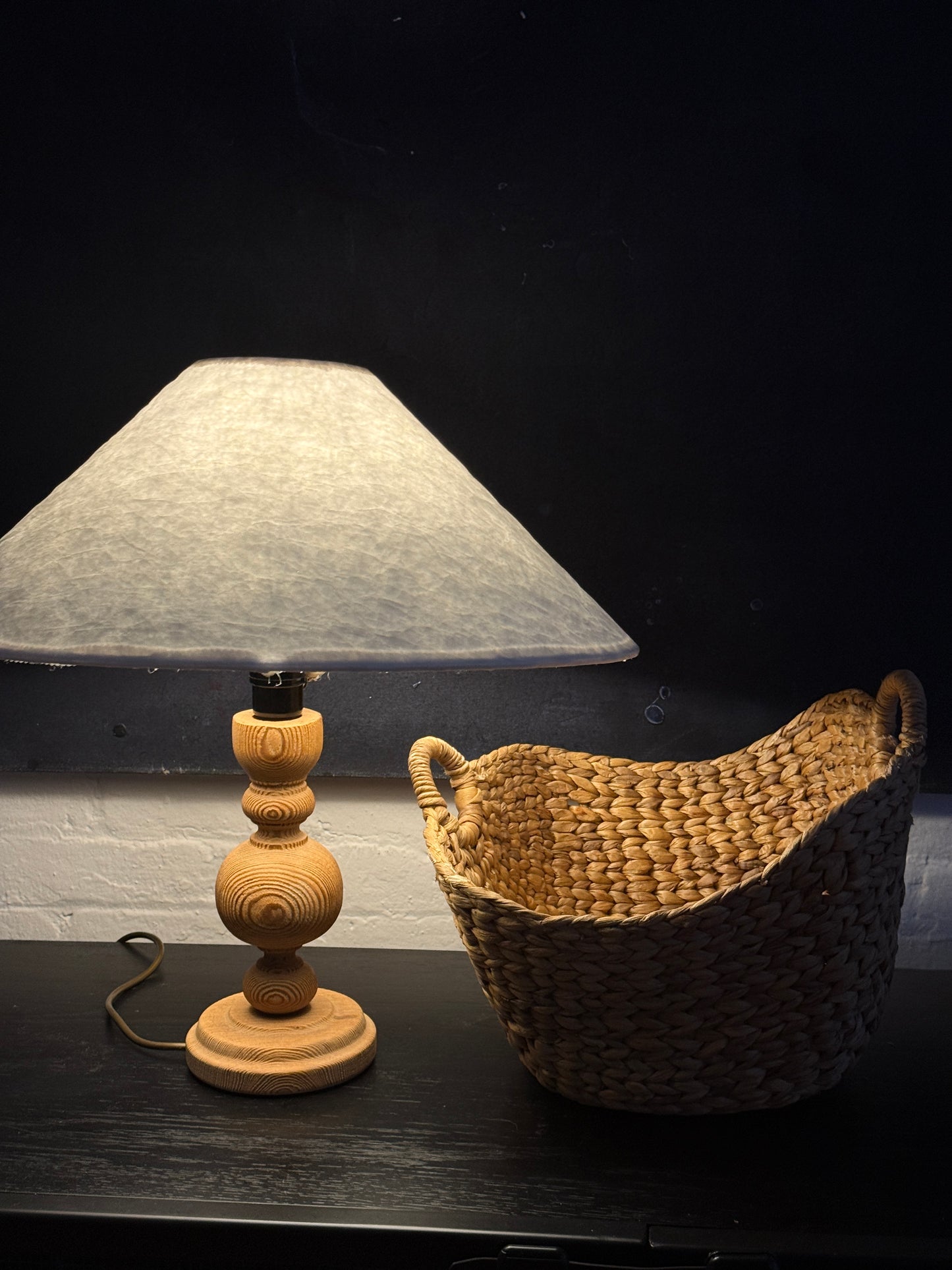 irregular form woven basket