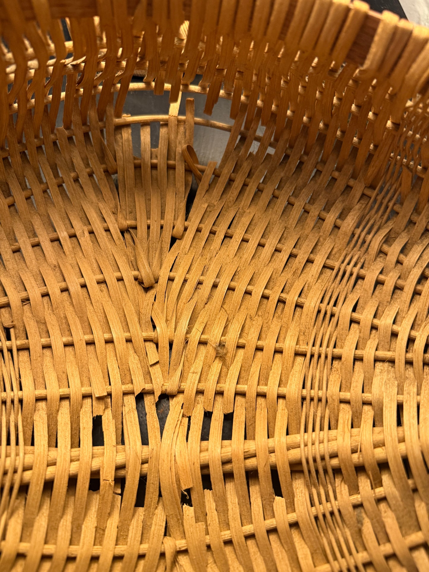 oversized handwoven handled basket