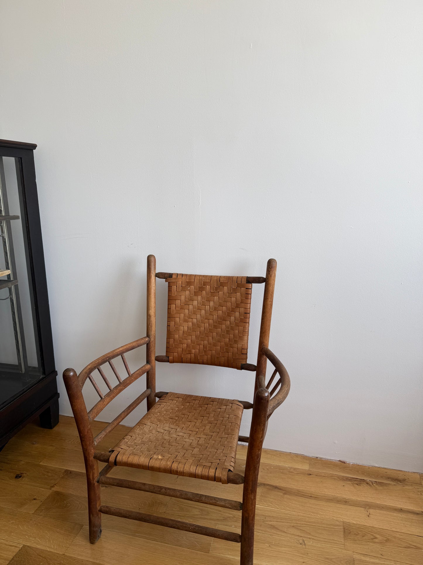 early 20th c. woven armchair