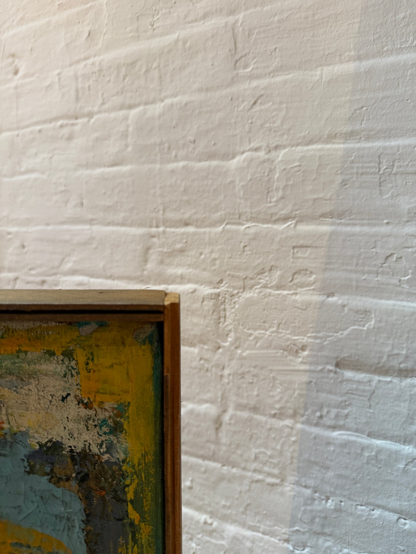 mid-century abstract oil on canvas