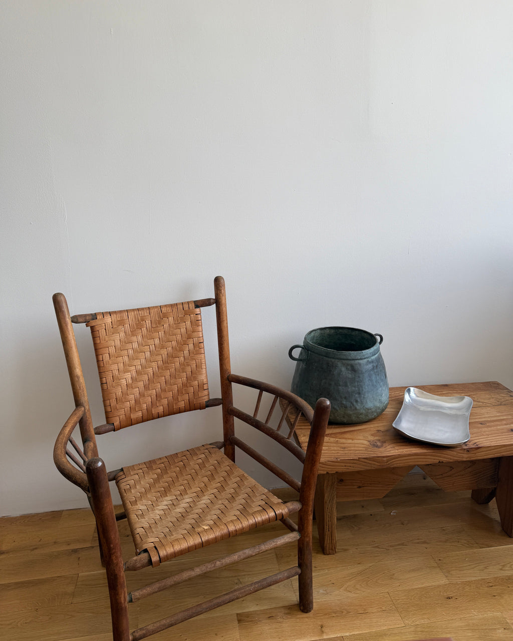 early 20th c. woven armchair