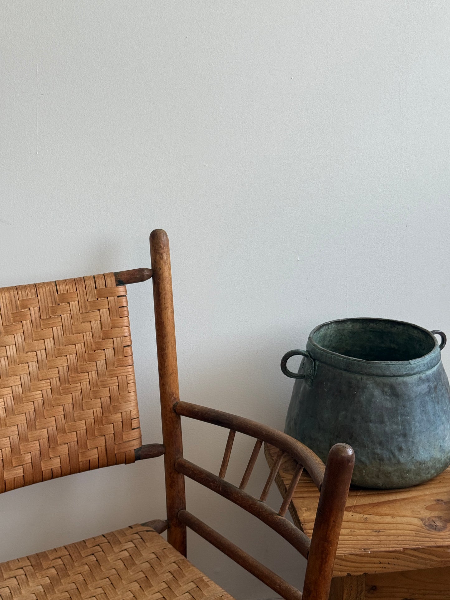 early 20th c. woven armchair