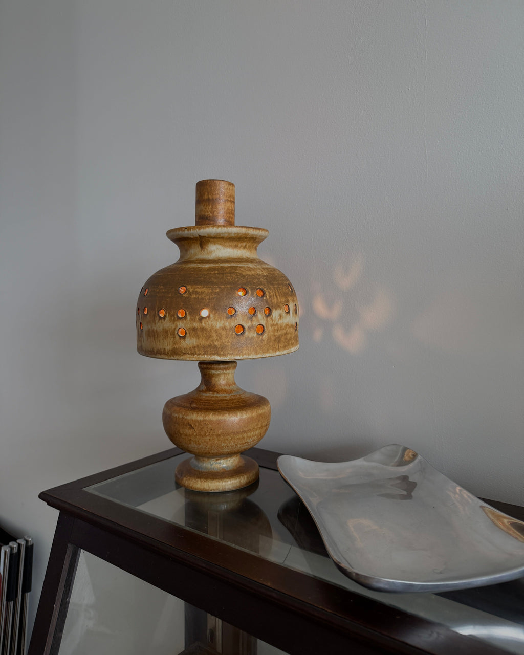 ego stengods swedish ceramic lamp