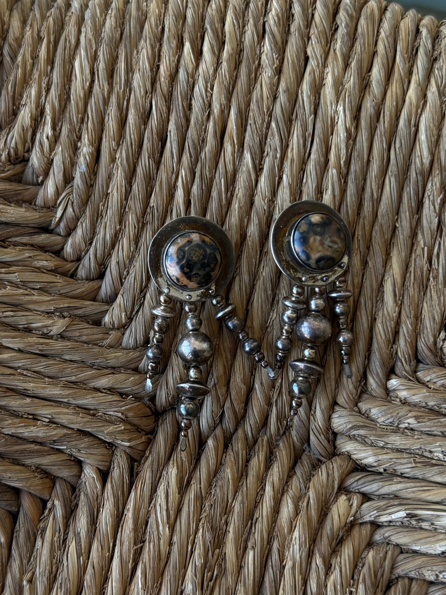 taxco sterling silver fringe earrings