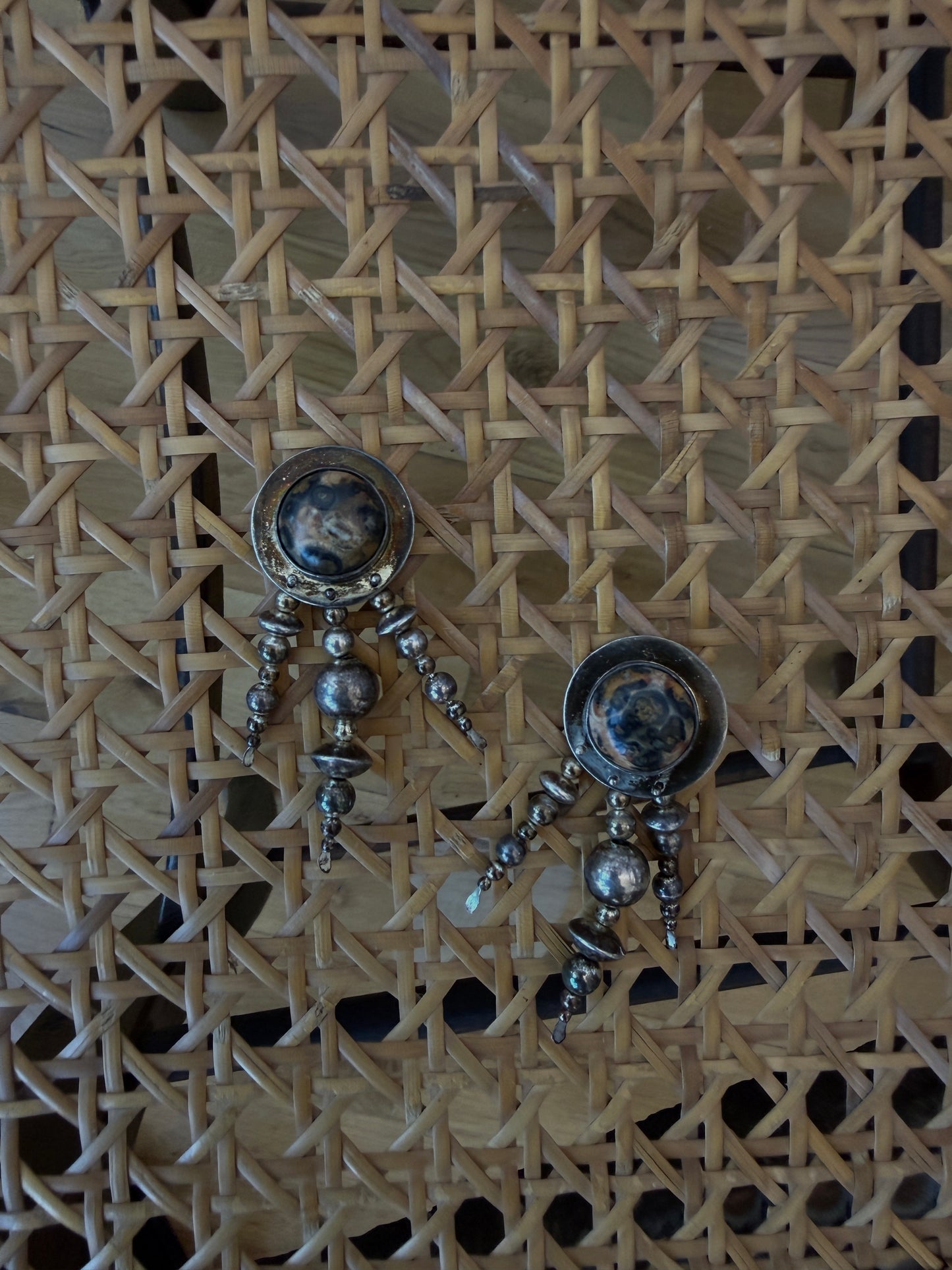 taxco sterling silver fringe earrings