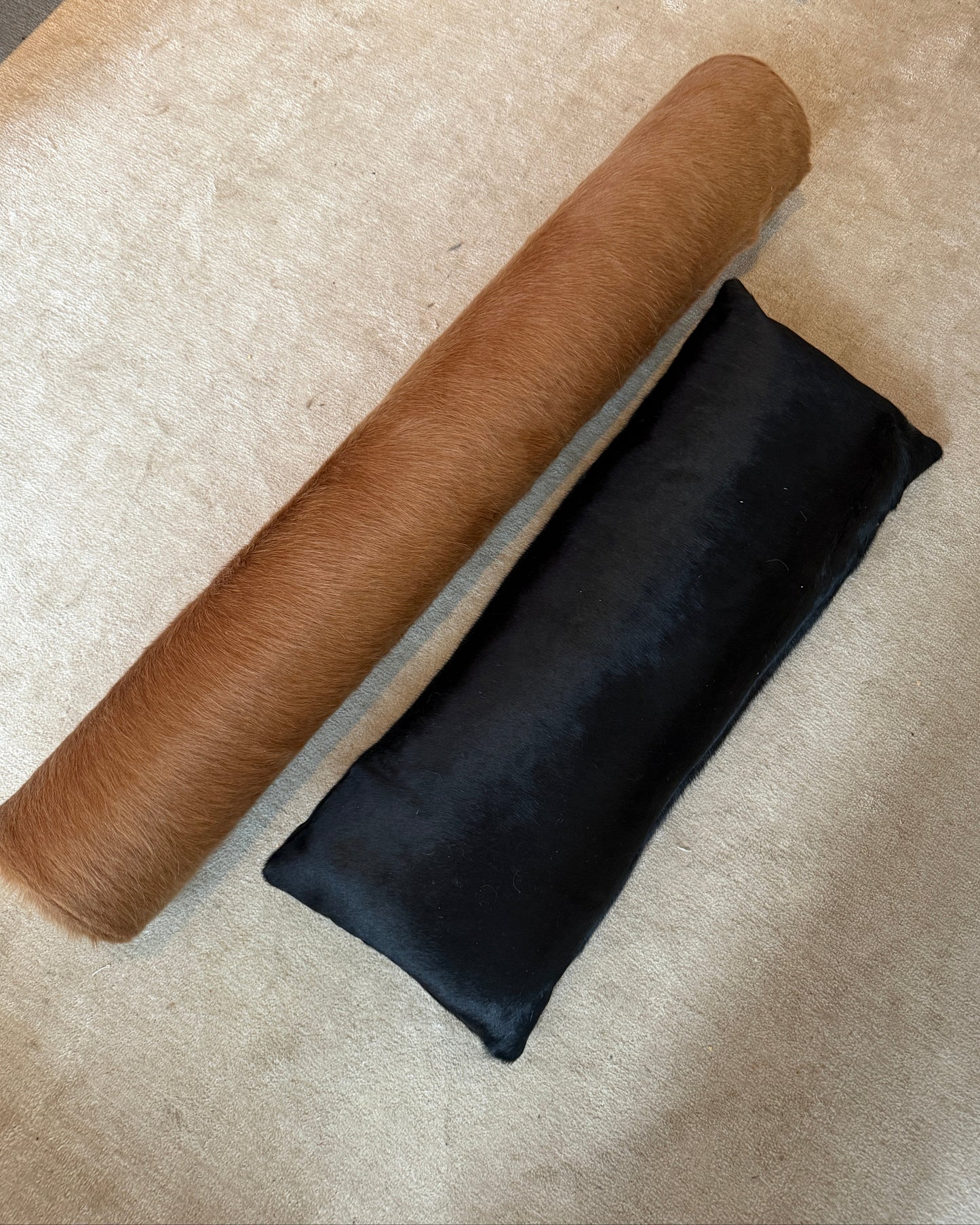 calf hair lumbar pillow (made to order)