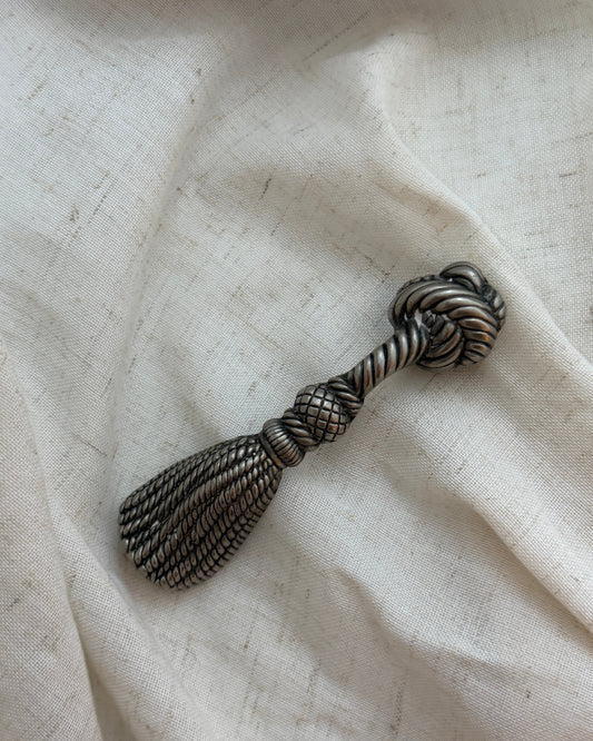vintage italian silver tassel bottle opener
