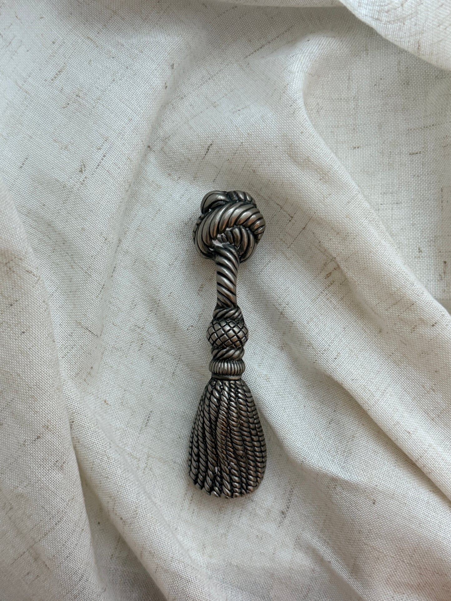 vintage italian silver tassel bottle opener