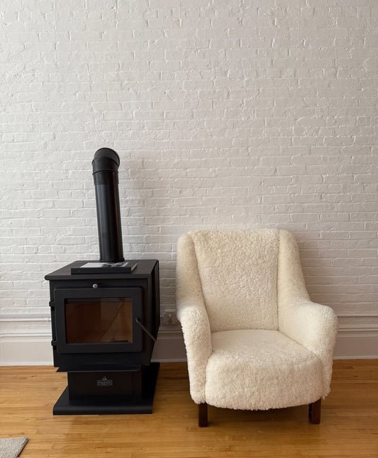 danish lambswool lounge chair, 1960s