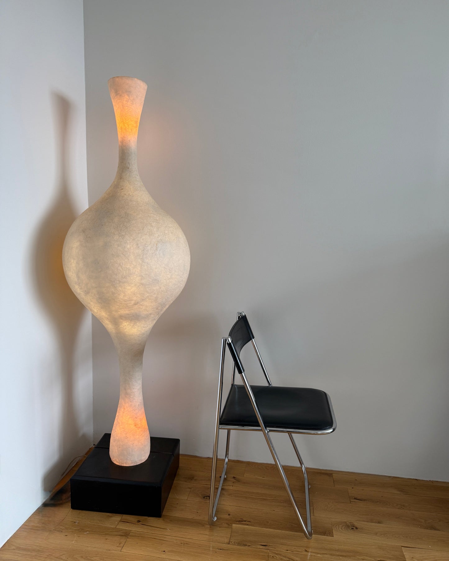postmodern sculptural fiberglass floor lamp
