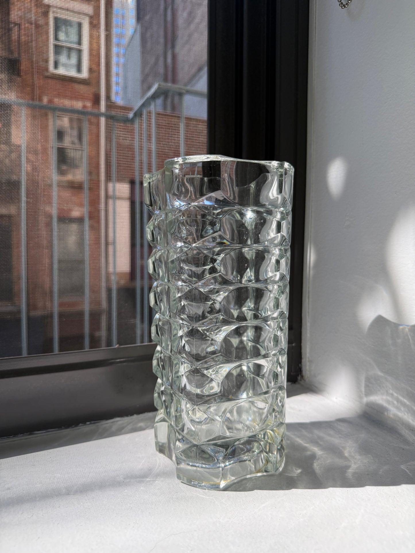 vintage brutalist vase (france)