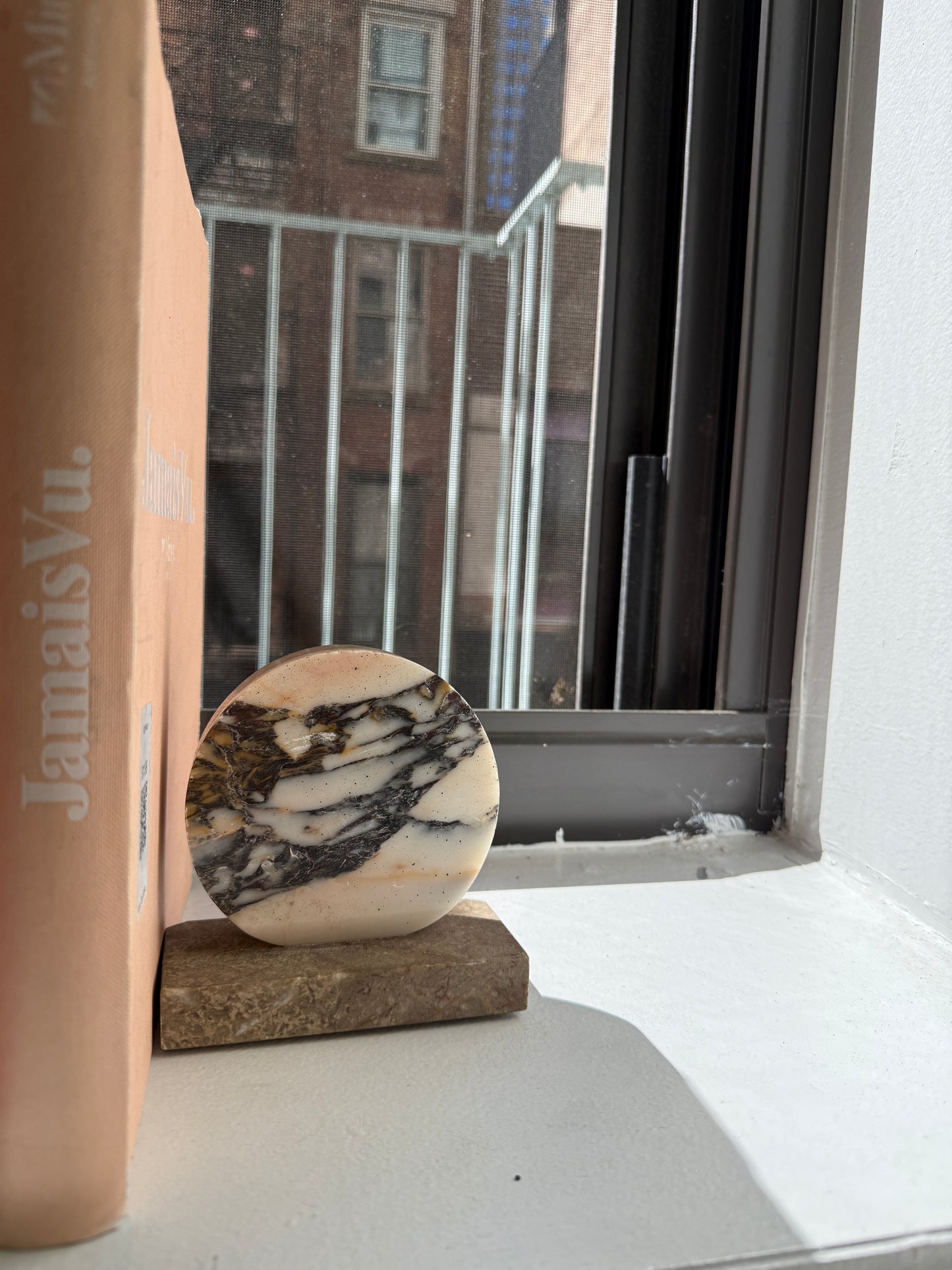 vintage marble bookends (pair)