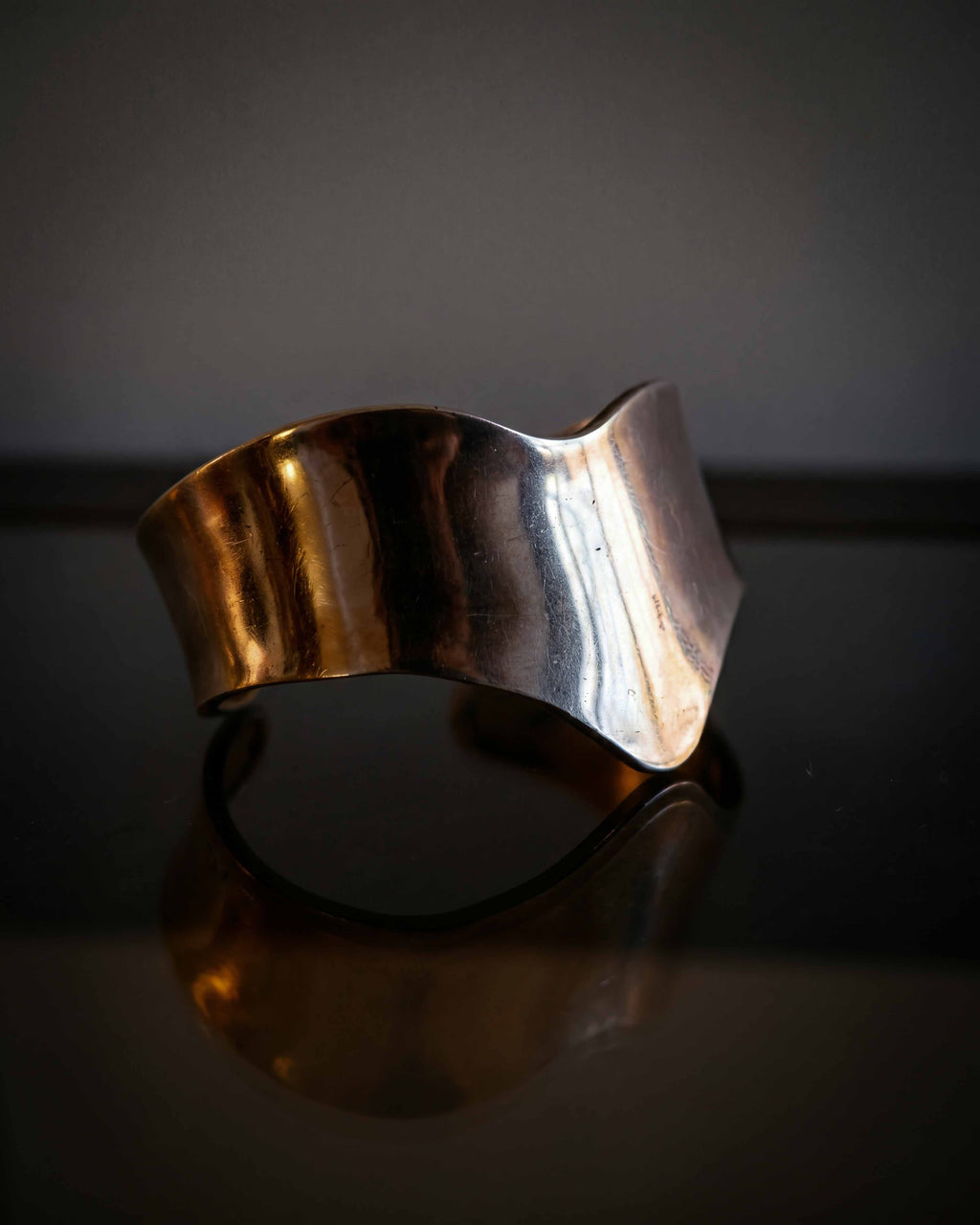 mexican modernist sterling silver cuff