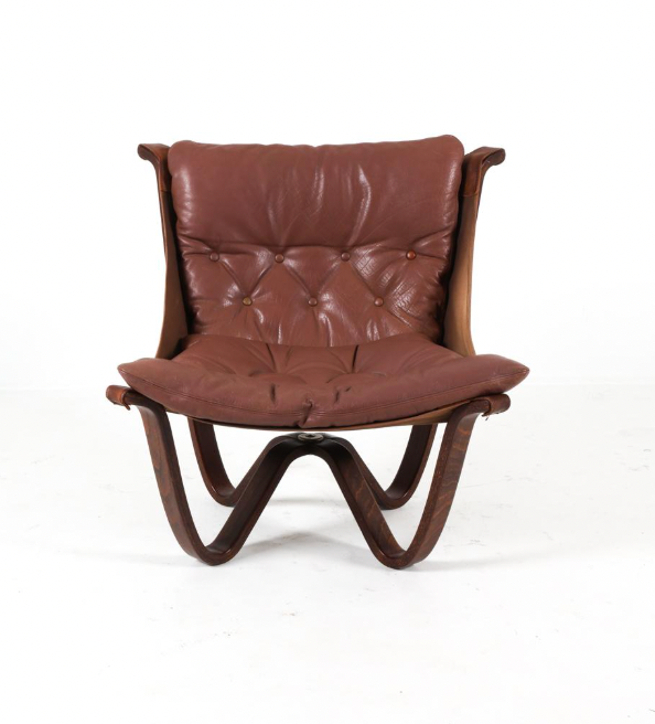georg thams danish leather lounge chair