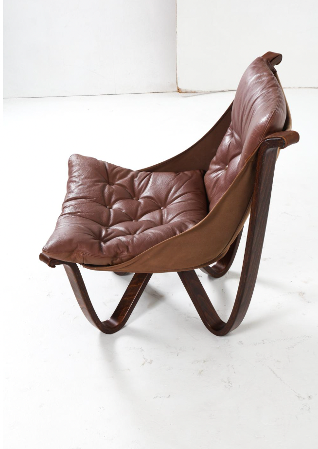 georg thams danish leather lounge chair