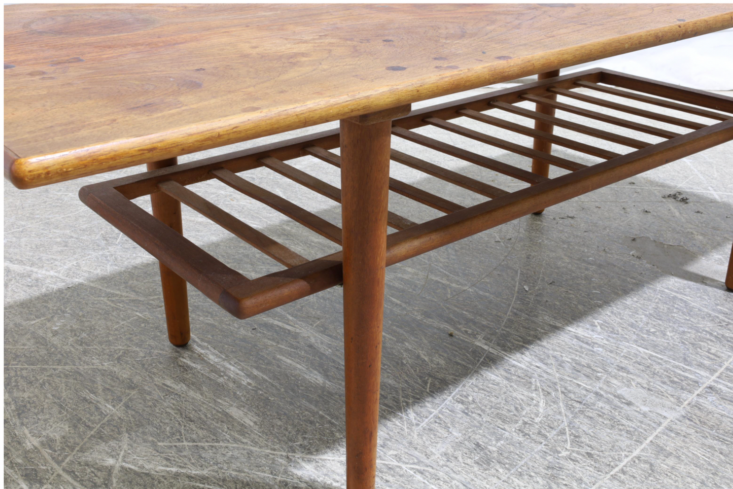 greta jalk danish teak coffee table,