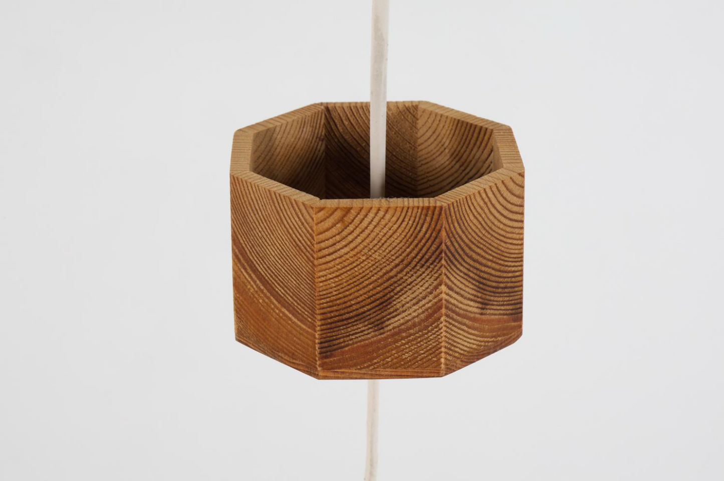 scandinavian pine pendant light, 1960s