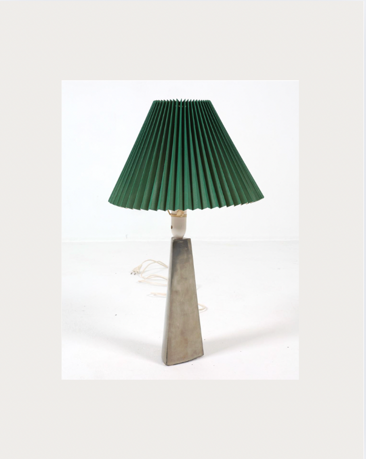 scandinavian chrome steel table lamp, 1970s