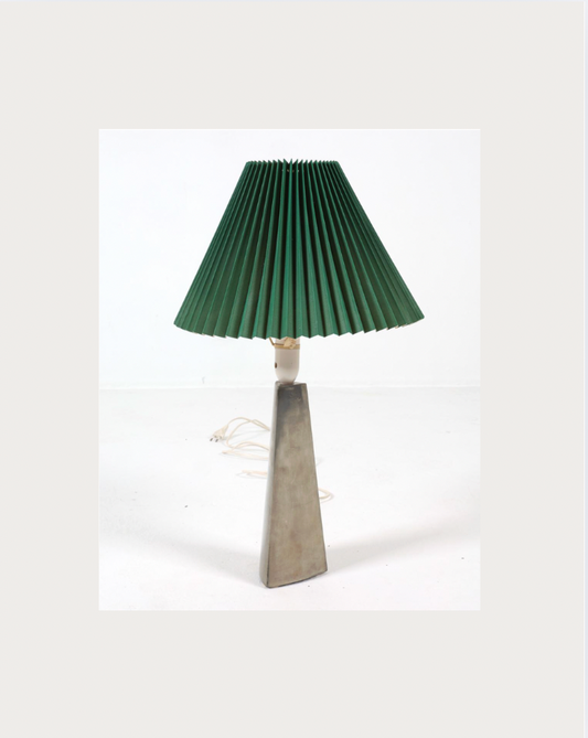 scandinavian chrome steel table lamp, 1970s