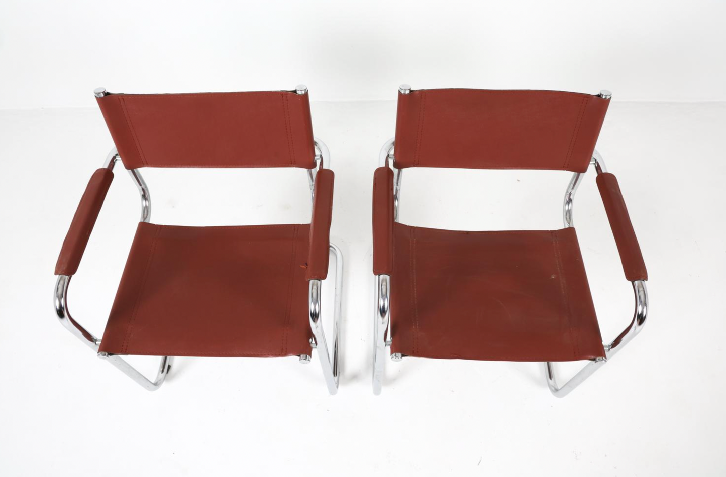 mart stam for breuer cantilever dining chairs, set of four (italy, c.1970s)