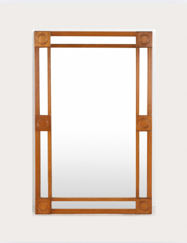 vintage scandinavian wall mirror, c.1960s