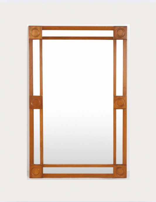 vintage scandinavian wall mirror, c.1960s