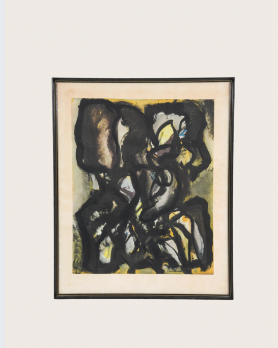 mogens andersen abstract print c. mid 20th century
