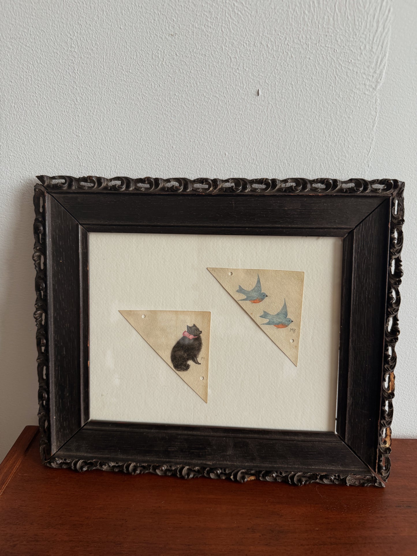 antique victorian watercolor