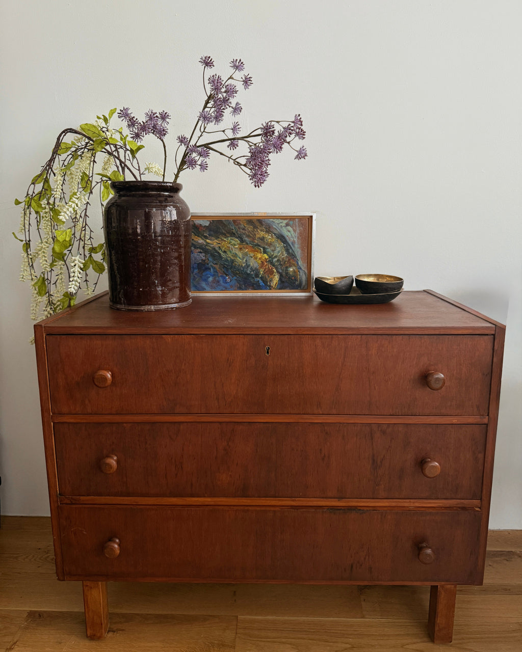 swedish teak chest of drawers, c. 1960s
