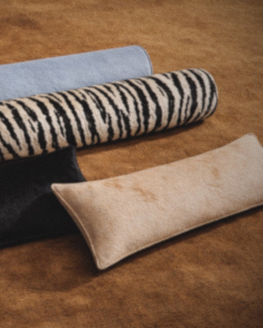 calf hair bolster pillow (made to order)